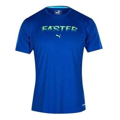 Puma PwrCool Blue "Faster" Poliéster Camiseta de hombre de manga corta 513809 02 DD48