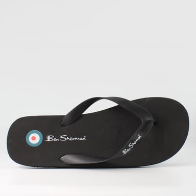 Ben Sherman para hombre chanclas negras