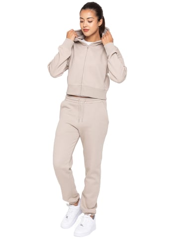 Enzo | Womens Crop Zip Hoodie Tracksuit Set