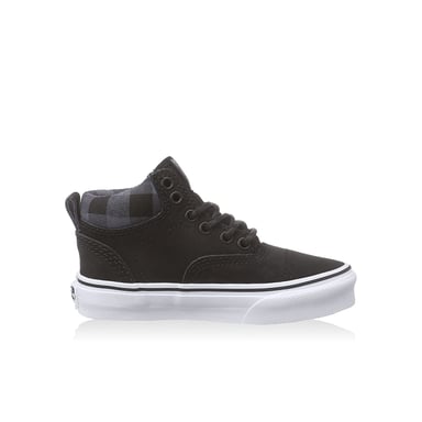 Vans Era Hi Mte Lace-Up Black Nubuck Leather Kids Plimsolls 302i2J Negro/Nubuck