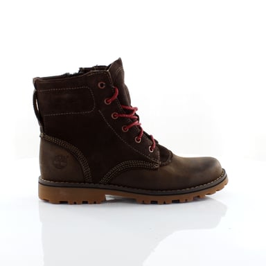 Timberland Asphalt Trail de cuero marrón oscuro Lace Up Junior Boots 5797r