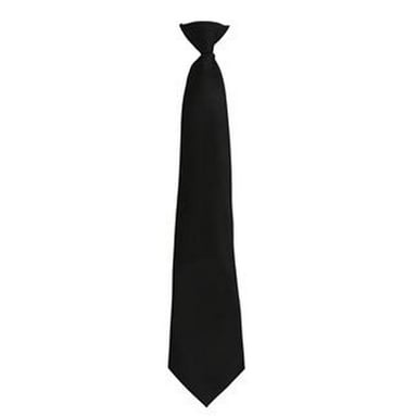 Premier Mens Fashion ”Colours” Work Clip On Tie (Black)