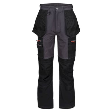Regatta Mens Infiltrate Softshell Stretch Work Trousers (Iron/Black)