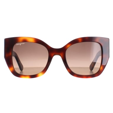 Salvatore Ferragamo SF1045S 238 gafas de sol clásicas marrón tortuga degradado