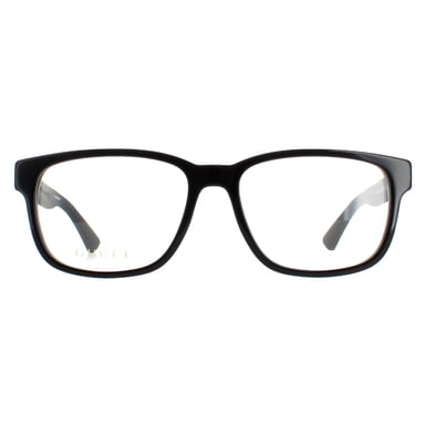 Gucci montura de gafas GG0011O 005 Negro Hombres