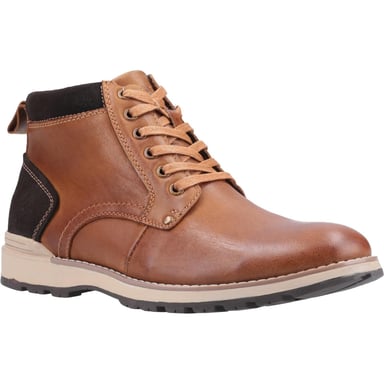 Hush Puppies Mens Dean Leather Boots (Tan)