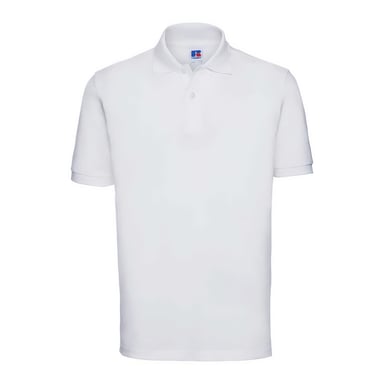 Russell Mens Classic Cotton Pique Polo Shirt (White)