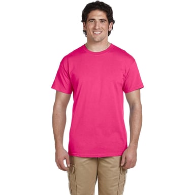Fruto del telar | Mens Crew Neck Short Sleeve T-Shirt-Pink (5 Pack)