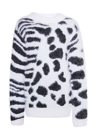 Mymo Knitted pullover Girls white