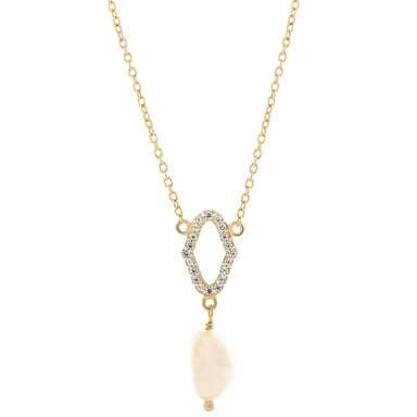 Orphelia 'Normandy' Women's 925 Sterling Silver Pendant with Chain - Gold ZK-7574/G