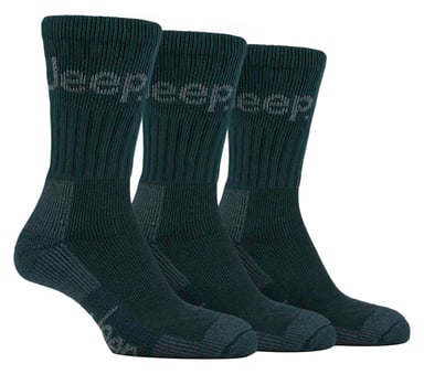 Hombres 3 Pares Jeep Terreno Suela Acolchada Caminata Senderismo Trabajo Calcetines