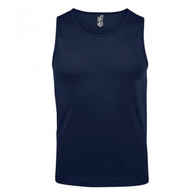 SOLS Mens Justin Sleeveless Tank / Vest Top (French Navy)