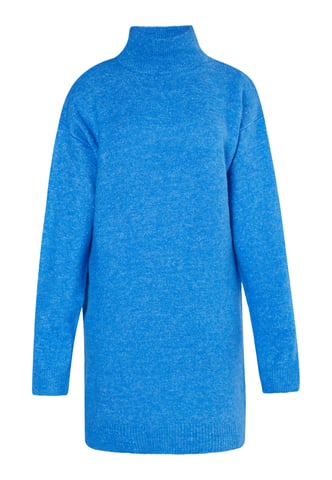 Mymo knitted dress women sky blue