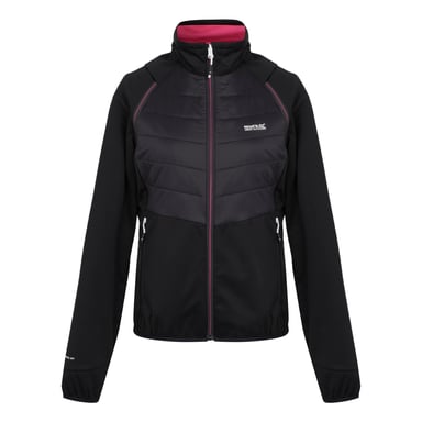 Regatta Womens/Ladies Steren II Hybrid Jacket (Black/Flamingo Pink)