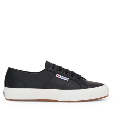 Superga Unisex Adult 2750 Nappa Leather Trainers (Black/Avorio)