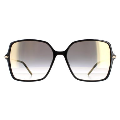 Hugo Boss Gafas de Sol Boss 1271/S 807 FQ Negro Gris Gradiente Oro Espejado