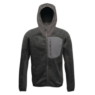 Regatta X-Pro Mens Coldspring Hybrid Hooded Fleece Jacket (Ash)