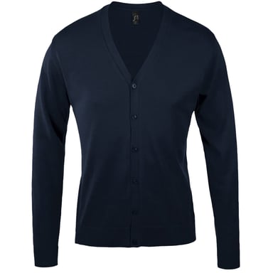 SOLS Mens Golden V Neck Cardigan (Navy)