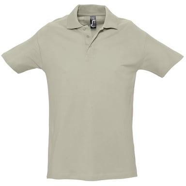SOLS Mens Spring II Short Sleeve Heavyweight Polo Shirt (Khaki)