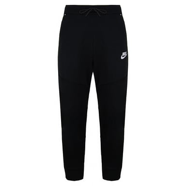 Nike Slim Fit Stretch Waist Black Logo Hombre Reflective Trim Track Pants CU4500