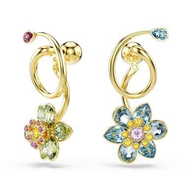 Swarovski 'Idyllia F Florere' Women's Gold Plated Metal Drop Earrings - Gold 5709025