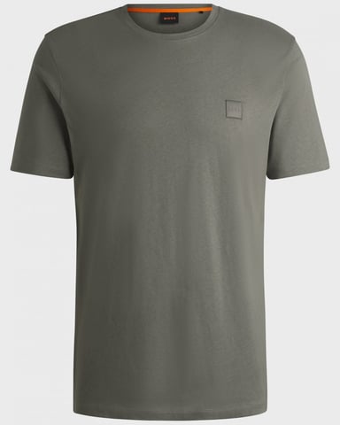 BOSS Orange Tales camiseta de algodón tipo jersey para hombre con parche del logo