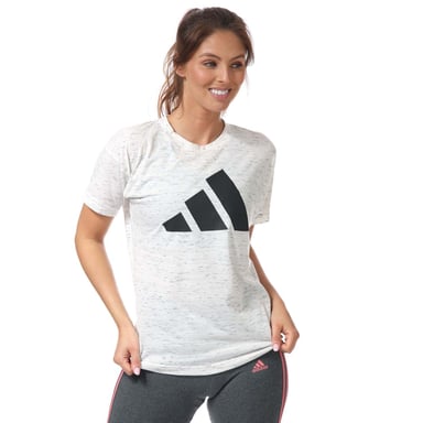Women's adidas Sport Inspired Winners 2.0 T-Shirt in White Marl