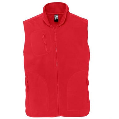SOLS Unisex Adult Norway Fleece Gilet (Red)