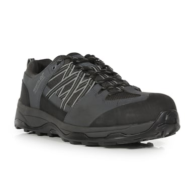 Regatta Mens Clayton Safety Trainers (Black/Briar)