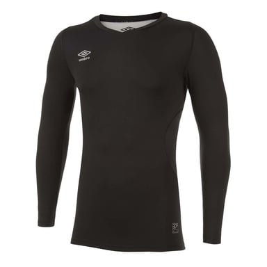 Umbro Mens Elite V Neck Base Layer Top (Black)