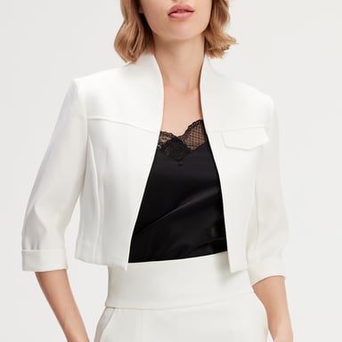 Minimalist crop jacket