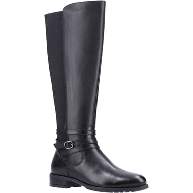 Hush Puppies Womens/Ladies Vanessa Leather Calf Boots (Black)