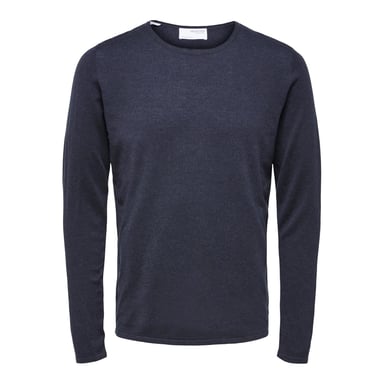 Selected Sweaters Rocks Cuello redondo Azul zafiro oscuro