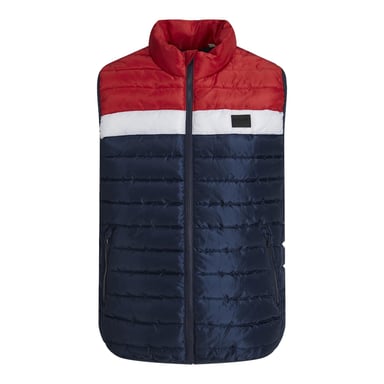 Jack & Jones Mens Puffer Gilet with Stand Up Collar Lightweight