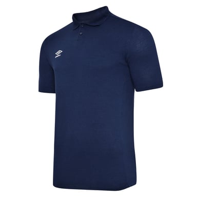 Umbro Mens Essential Polo Shirt (Dark Navy/White)