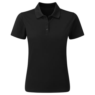Premier Womens/Ladies Sustainable Polo Shirt (Black)