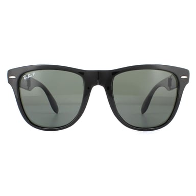 Ray-Ban Gafas de Sol Plegables Wayfarer 4105 Negro Verde Polarizadas 601/58 54mm