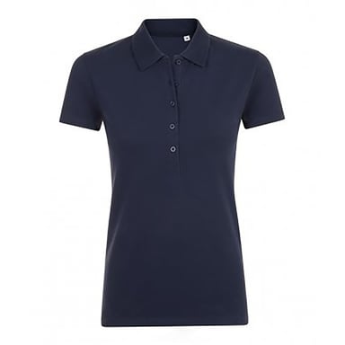 SOLS Womens/Ladies Phoenix Short Sleeve Pique Polo Shirt (French Navy)