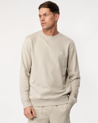 Sudadera de cuello redondo para hombre BOSS Orange Westart con parche de logo