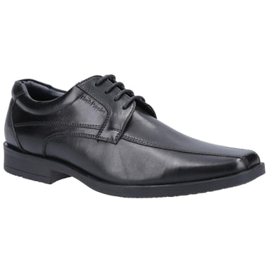 Hush Puppies Mens Brandon Leather Shoes (Black)