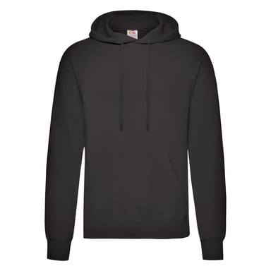 Fruit Of The Loom Mens Hooded Sweatshirt / Hoodie (Black)