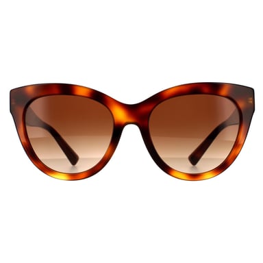 Gafas de sol Valentino Cat Eye para mujer en marrón habana claro con degradado