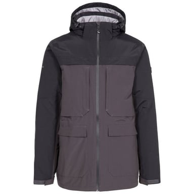 Trespass Mens Heathrack Waterproof Jacket (Dark Grey)