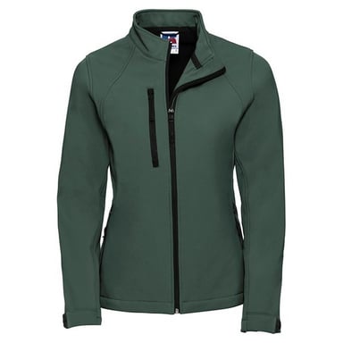 Russell Womens/Ladies 3 Layer Soft Shell Jacket (Bottle Green)