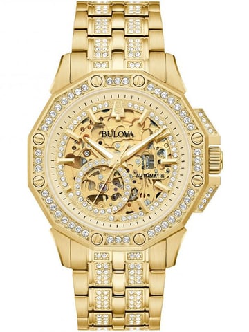 Bulova Octava Men's Gold Watch 98A292