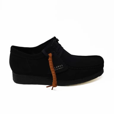 Zapato Elegante Clarks Originals Wallabee M Negro