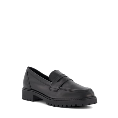 Dune Ladies GILD Cleated-Sole Penny-Trim Loafers Gild
