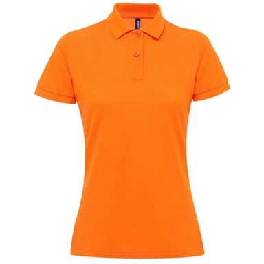 Asquith & Fox Womens/Ladies Short Sleeve Performance Blend Polo Shirt (Orange)