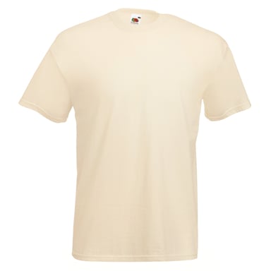 Fruit Of The Loom Mens Valueweight Short Sleeve T-Shirt (Natural)