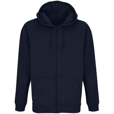SOLS Unisex Adult Carter Full Zip Hoodie (French Navy)